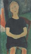 Amedeo Modigliani Jeune fille sur une chaise (mk38) France oil painting artist